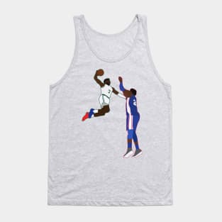 Jaylen Brown Dunk on Joel Embiid Tank Top